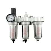 ALL TOOL DEPOT 1/2" NPT MID FLOW 3 Stages Filter Regulator Coalescing Desiccant Dryer System (AUTO DRAIN) FRFLM864NA